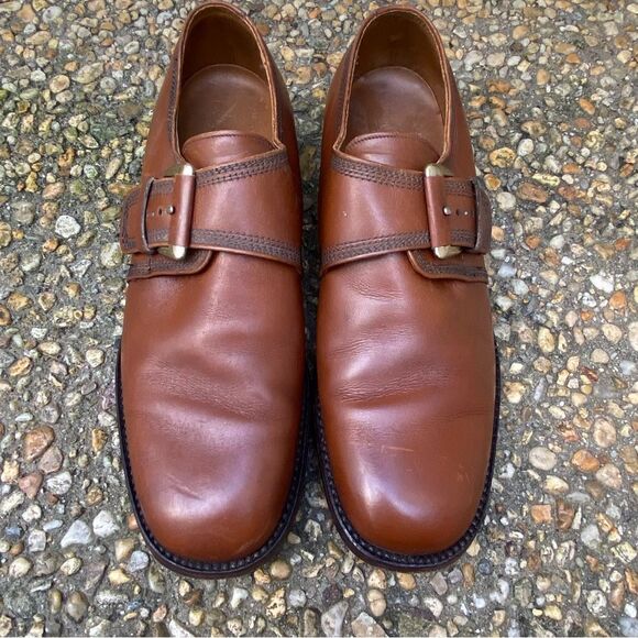 Vintage Florsheim imperial monk strap oxfords 8.5C - Picture 5 of 7